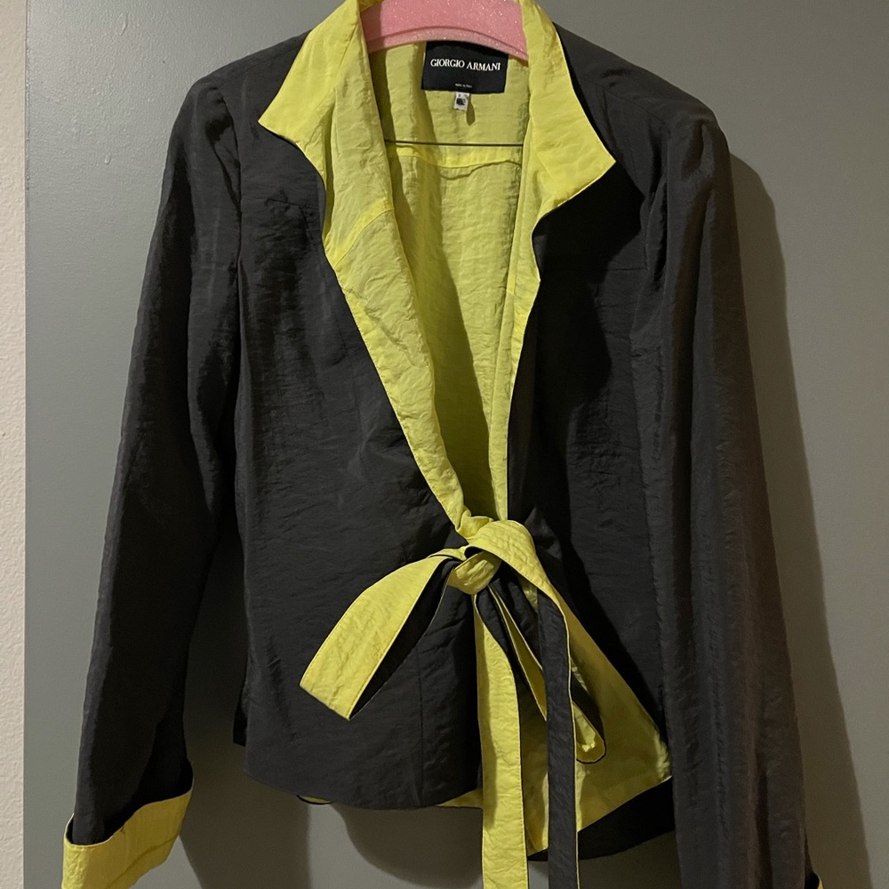 Giorgio Armani Grey & Yellow Jacket